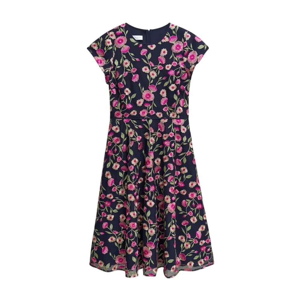Hobbs London Tia Embroidered Dress